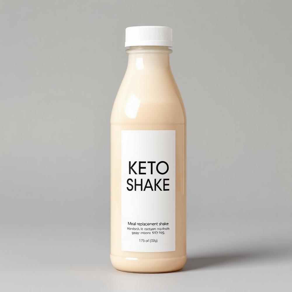 Keto meal replacement shake bottle